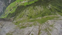 Amazing POV footage of wingsuit BASE jumping