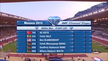 3000m H – DL Monaco 2015, victoire de Caleb Ndiku (7’35''13, MPM)