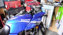 DIY bottle Manometer Carb Sync on a Kawasaki Ninja 500 motorcycle