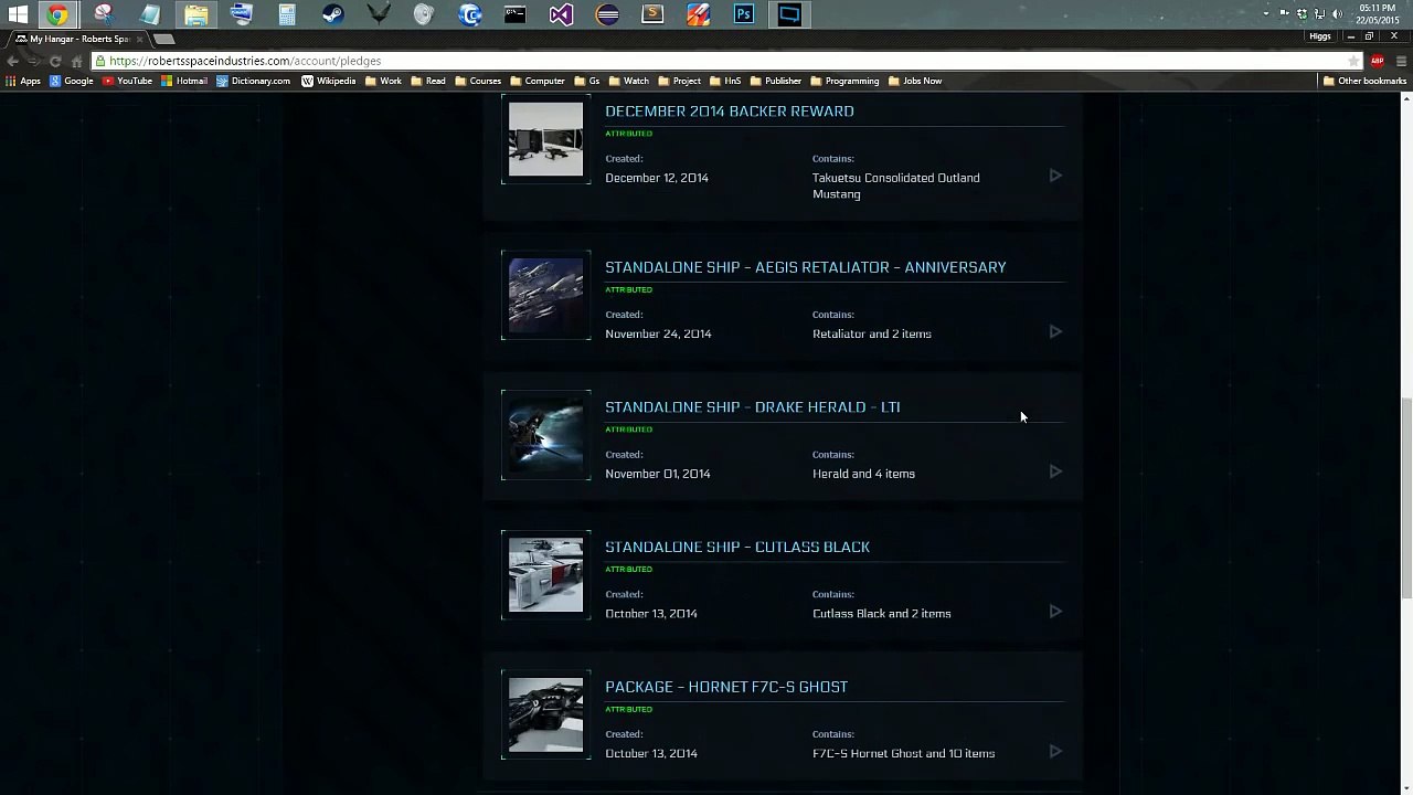 Star Citizen Hangar Sale