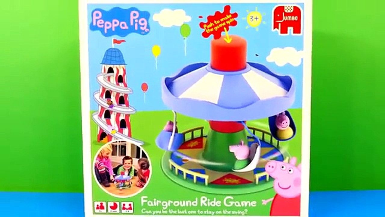 Play Doh Peppa Pig Fairground Ride Game Merry Go Round Mummy Daddy