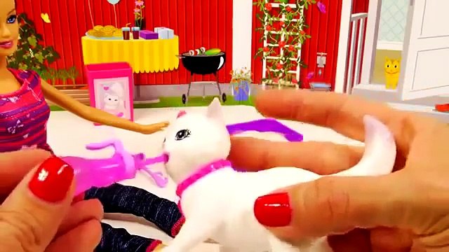 Barbie Potty Trainin' Blissa Pet Cat Play Doh Barbie Dolls Toys Review by Disney Cars Toy Club