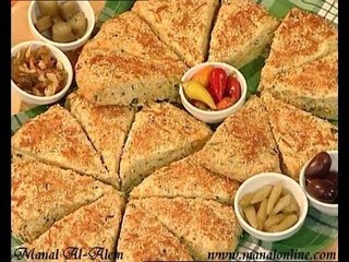 بسكويت بالجبن والأعشاب - منال العالم
