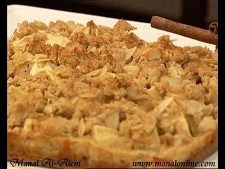 مربعات الجبن بالتفاح واللوز - منال العالم