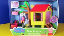 Cartoon Kids ♥ Peppa Pig Tree House Emily Elephant Peek N Surprise Flowers Play House Toy DisneyCarT