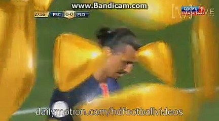 Ibrahimovic Amazing Chance PSG 0-0 Fiorentina
