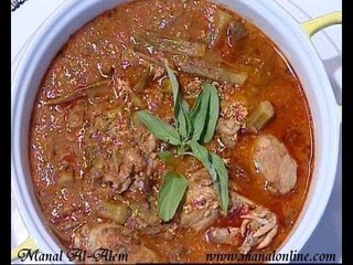 طاجن البامية بالدجاج - منال العالم