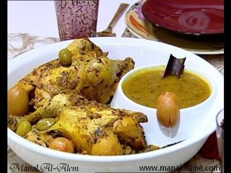 دجاج علي الطريقة المغربية - منال العالم