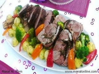 فخد الخروف المشوي - منال العالم