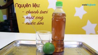 Nước chanh mật ong tốt cho sức khỏe và  giảm béo