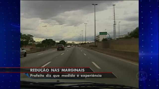 SP: Limite de velocidade nas marginais pode ser revisto
