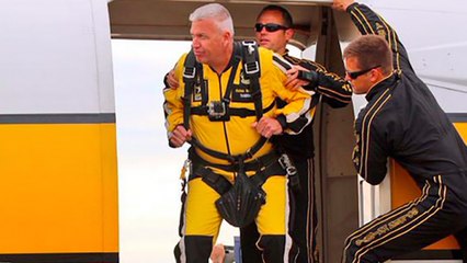 Rex Ryan Jumps Out Of A Plane