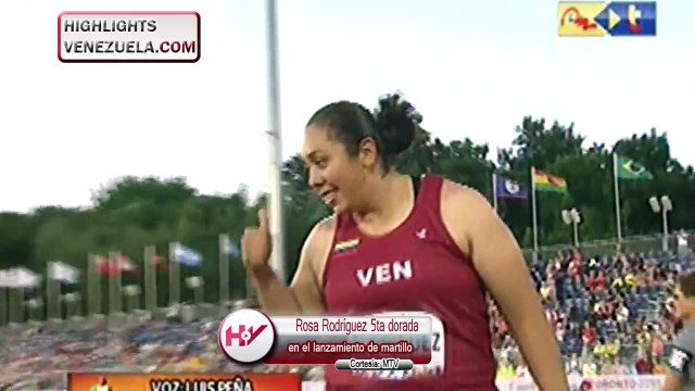 Highlights Panamericanos Rosa Rodríguez 5ta dorada en el lanzamiento de martillo