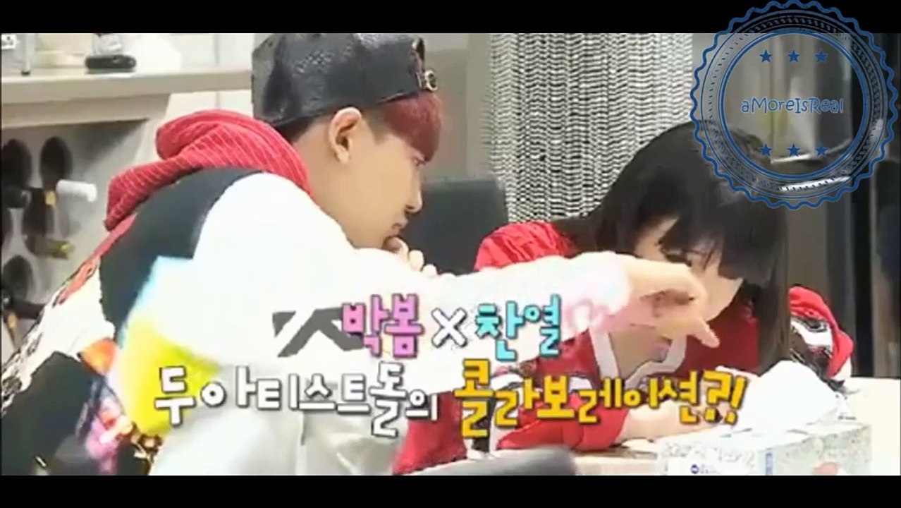 EXO's Chanyeol disturbing 2NE1's Bom