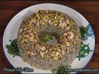 أرز باللحم والمكسرات - منال العالم