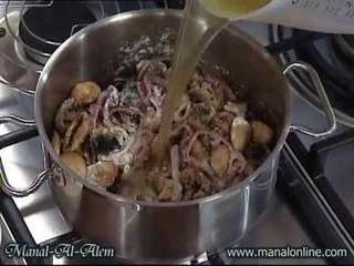 شوربة المشروم المشوي - منال العالم