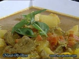 كاري اللحم بالبطاطس والجزر  - منال العالم