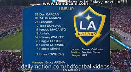 Line UP Information  La Galaxy vs Barcelona