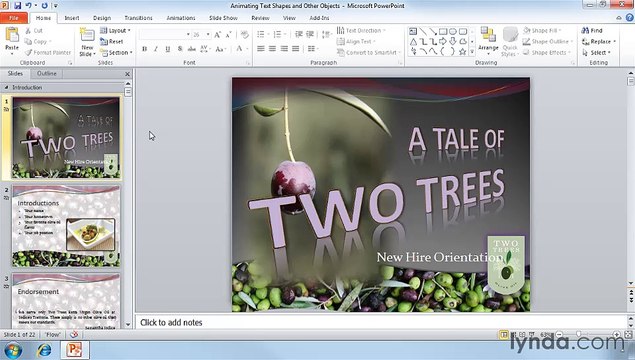 Powerpoint Animating text, shapes, and other objects