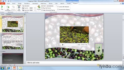 Powerpoint Cropping video