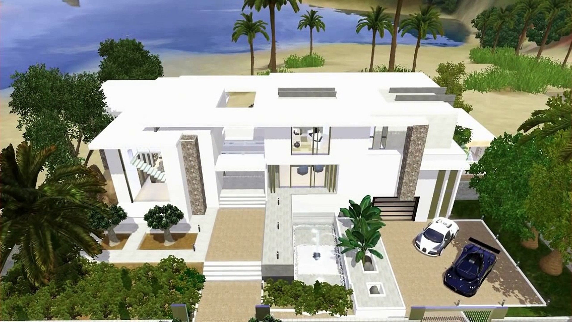 Sims 3 Celebrity Beach House Modern Design Video Dailymotion