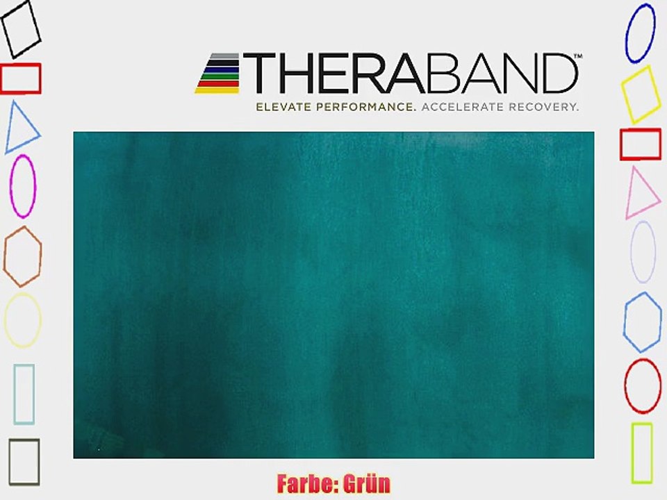 Original Thera-Band 25m gr?n   Original 32-seitiges ?bungsbuch gratis