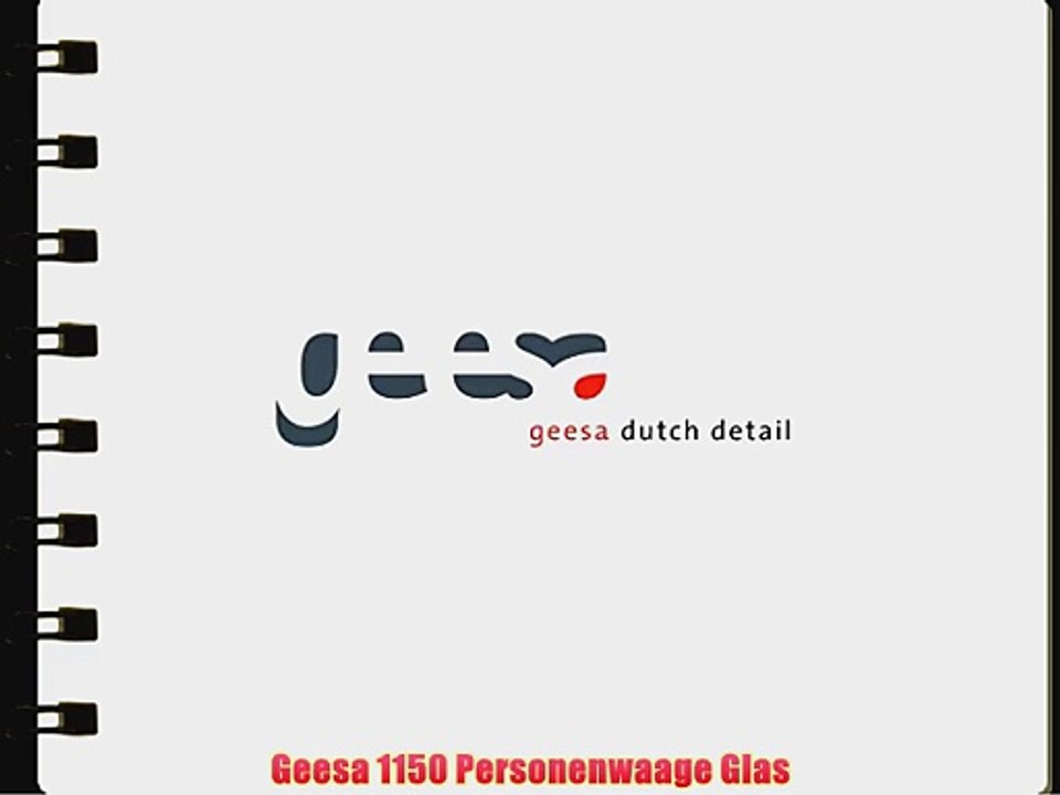 Geesa 1150 Personenwaage Glas