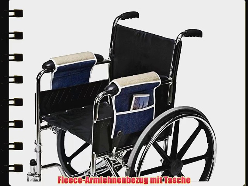 DMI Rollstuhl-Armlehnenbezug mit Tasche