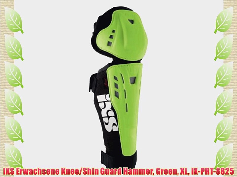 IXS Erwachsene Knee/Shin Guard Hammer Green XL IX-PRT-8825