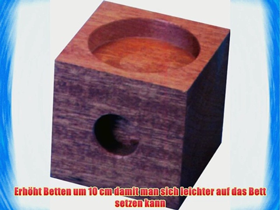 Langham F??e zur Erh?hung von Betten (aus Holz w?rfelf?rmig H?he?10?cm)
