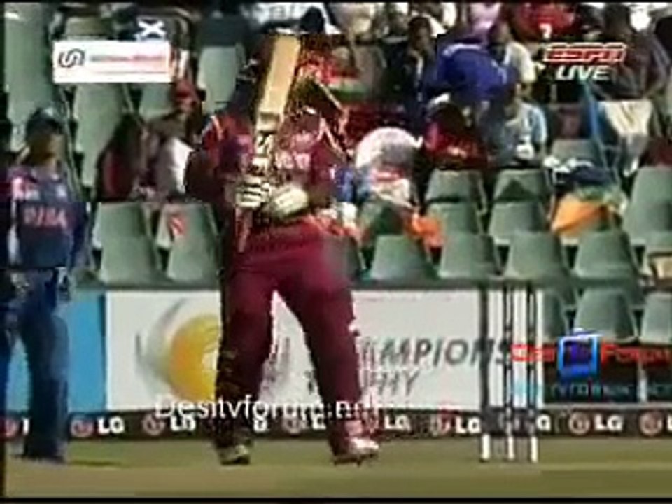 M.S.DHONIs bowling and taking his 1st wicket