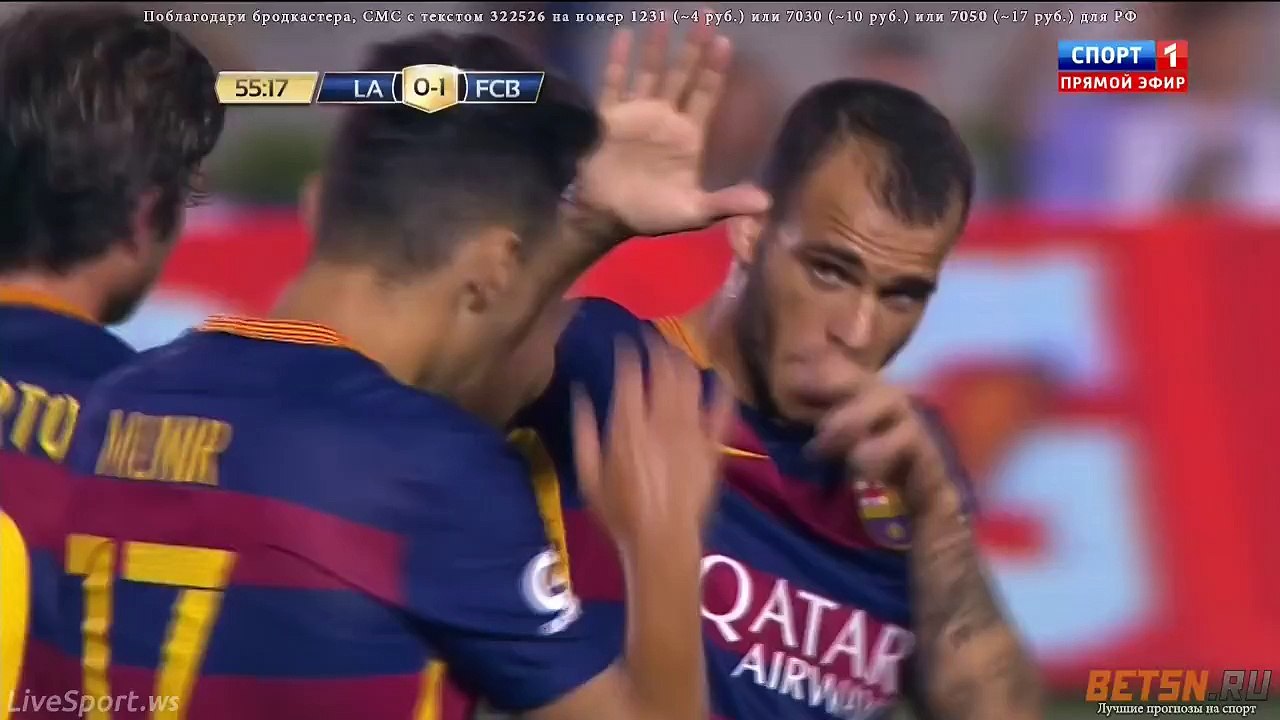 S.Roberto goal (LA Galaxy 0-2 FC Barcelona) HD