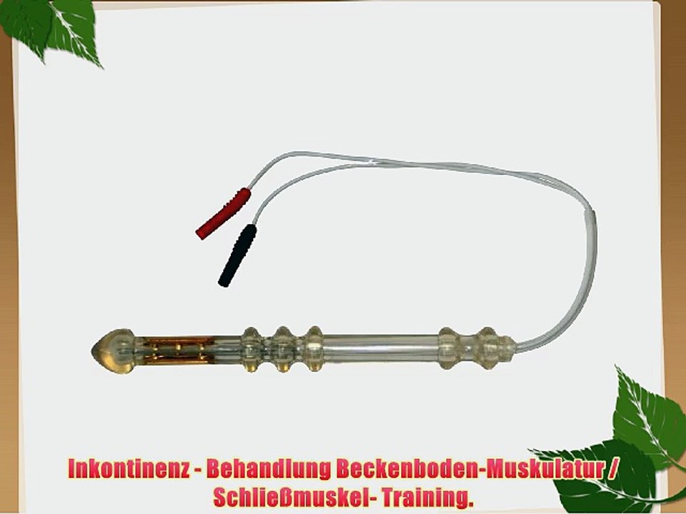 Nickelfreie goldbeschichtete Analsonde. F?r TENS EMS Reizstromger?t mit 2mm-Anschluss.