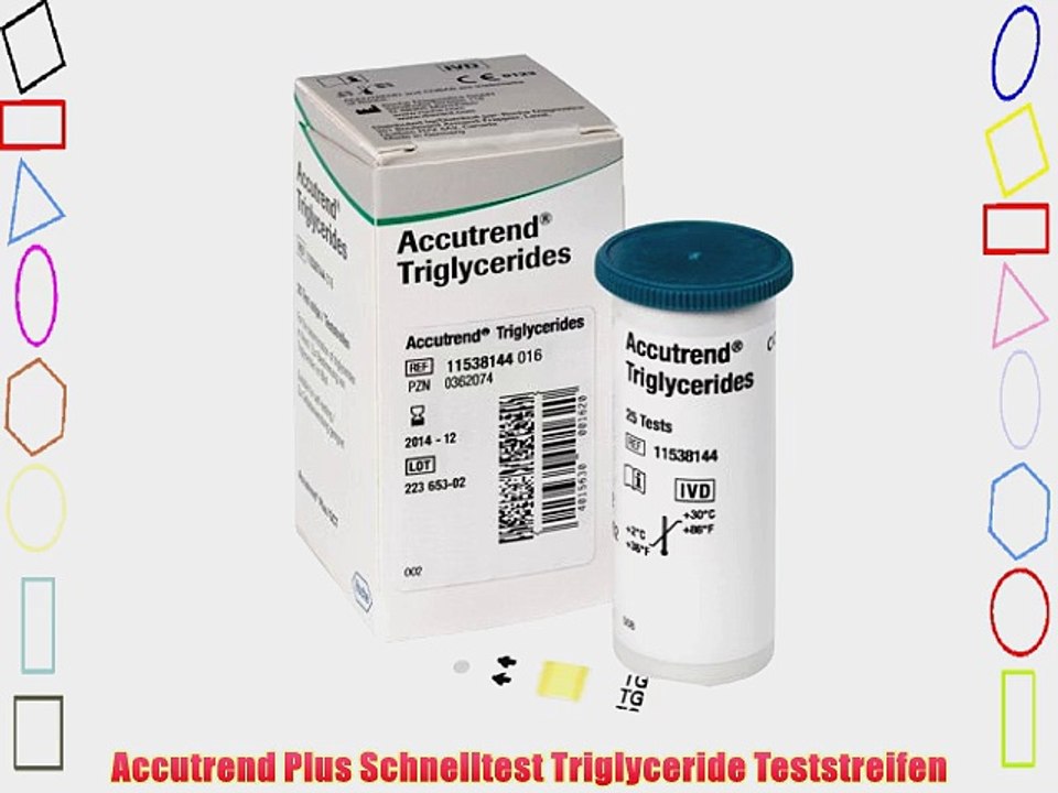Accutrend Plus Schnelltest Triglyceride Teststreifen