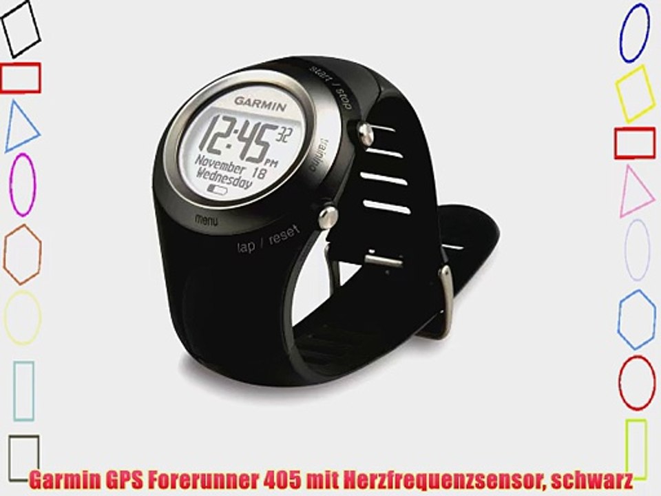 Garmin GPS Forerunner 405 mit Herzfrequenzsensor schwarz