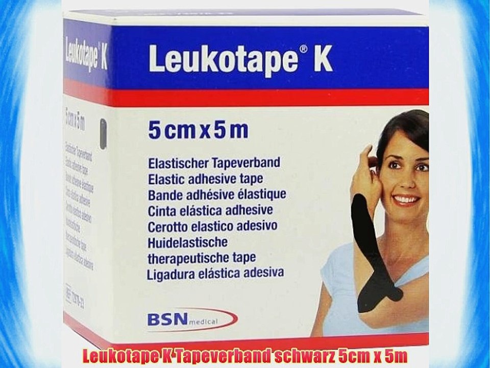 Leukotape K Tapeverband schwarz 5cm x 5m