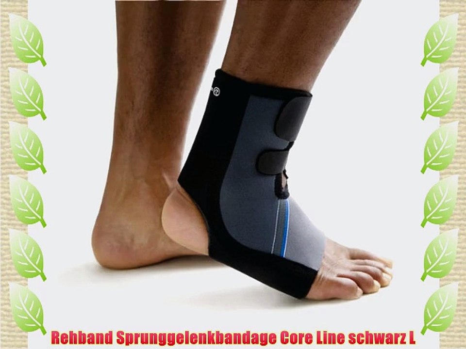 Rehband Sprunggelenkbandage Core Line schwarz L