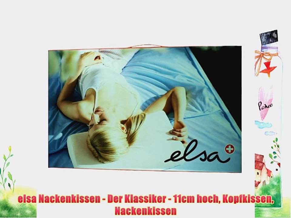 elsa Nackenkissen - Der Klassiker - 11cm hoch Kopfkissen Nackenkissen
