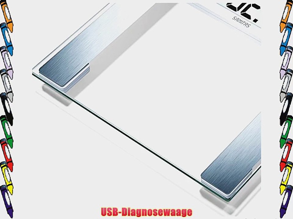 Sanitas SBF 48 USB Diagnosewaage glas-silber