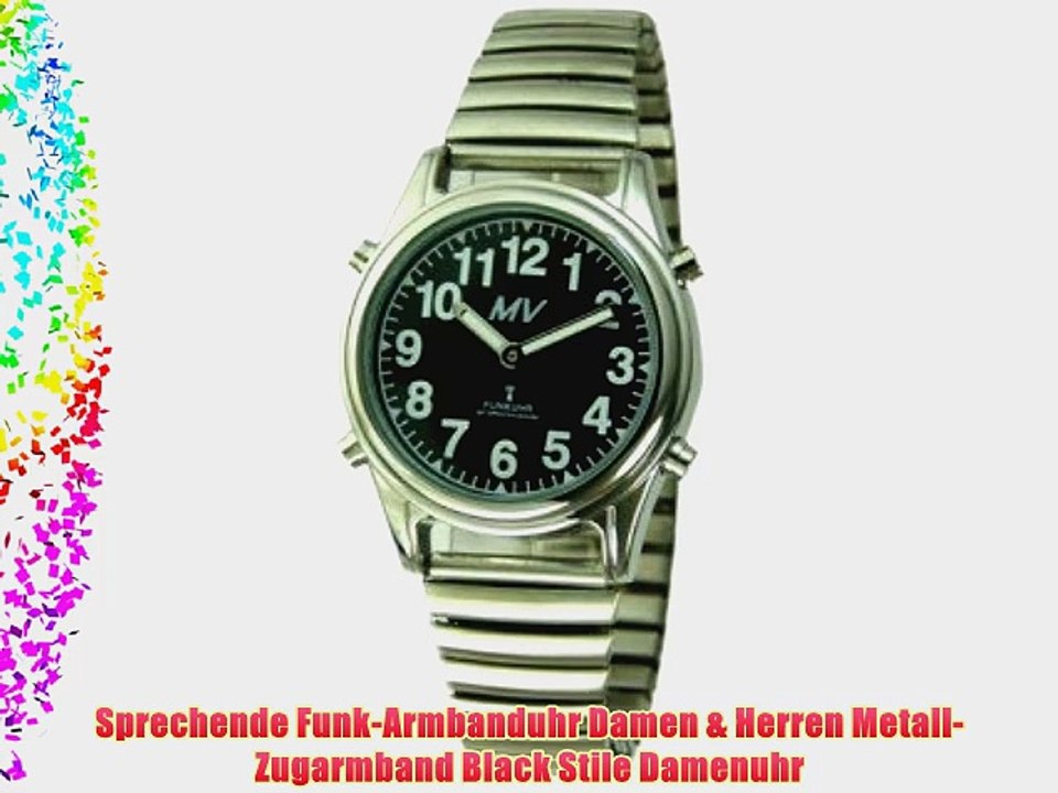 Sprechende Funk-Armbanduhr Damen