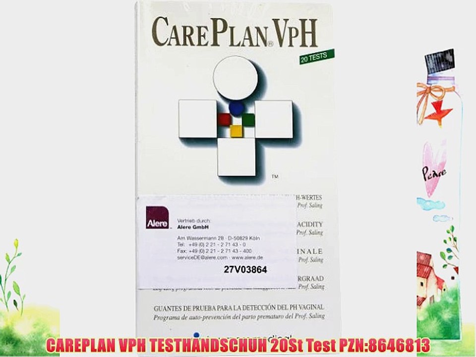 CAREPLAN VPH TESTHANDSCHUH 20St Test PZN:8646813