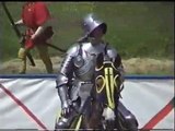 Mike Loades Medieval Jousting display at Kenilworth Castle, St George's Day 2000