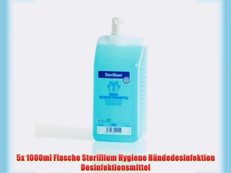 5x 1000ml Flasche Sterillium Hygiene H?ndedesinfektion Desinfektionsmittel