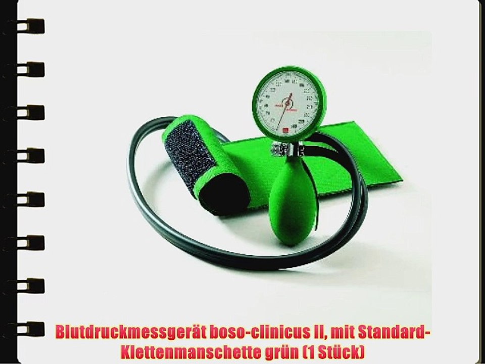 Blutdruckmessger?t boso-clinicus II mit Standard-Klettenmanschette gr?n (1 St?ck)