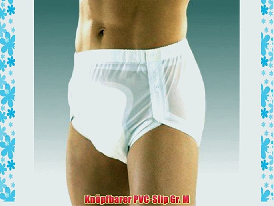 Suprima PVC-Inkontinenzslip - f?r Damen und Herren - Gr. M - kn?pfbar - wei? - 1 St?ck