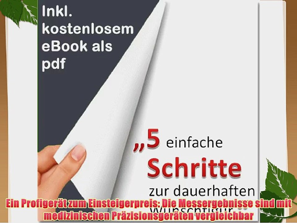 Slim Guide Caliper Fettmesser schwarz   Handbuch in deutsch   Excel-K?rperfett-Berechnungstool