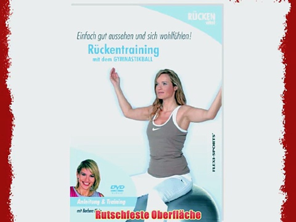FLEXI-SPORTS? Softtools Gymnastikball Set inkl. 2 DVDs mehrfarbig 65 cm 1776