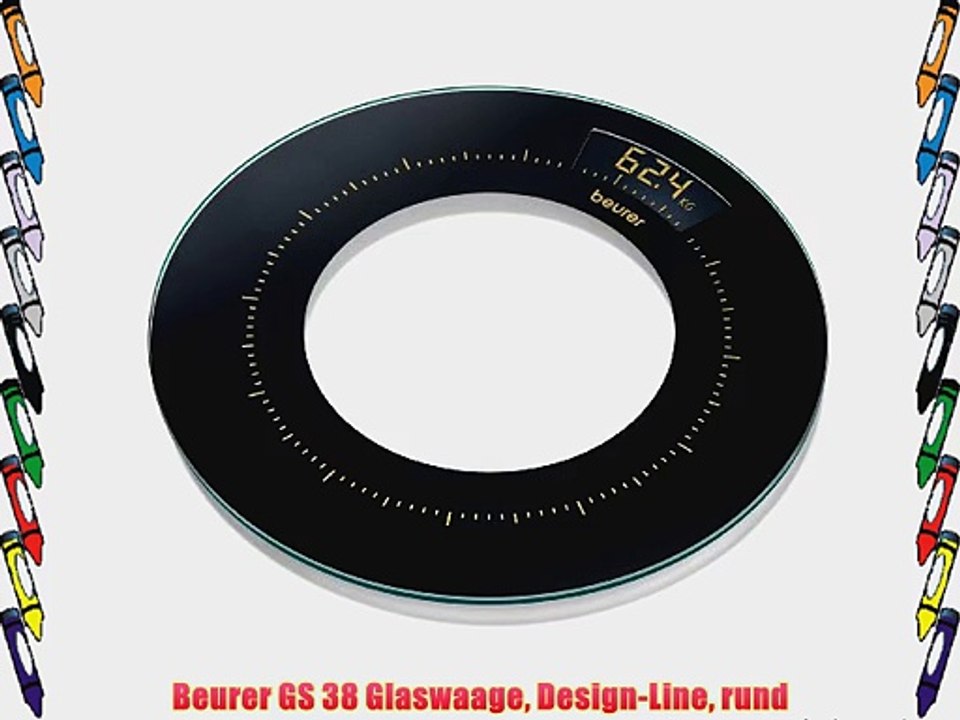 Beurer GS 38 Glaswaage Design-Line rund