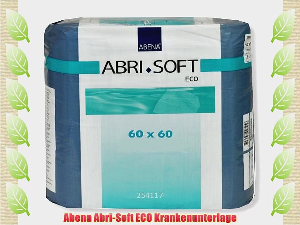 Abena Abri-Soft ECO Krankenunterlage - Flockenzellstoff und SAP-F?llung - 60 x 60 cm - 240