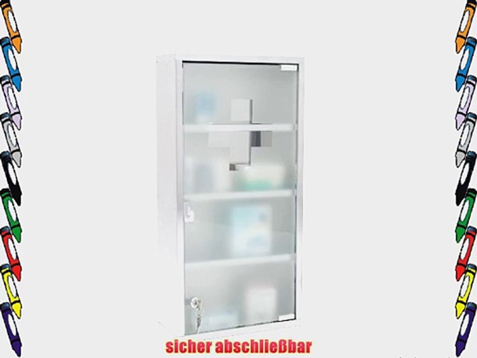 Intercube 75x30cm Design Medizinschrank Arzneischrank Edelstahl XXXL
